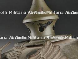 Casque à pointe prussien en tôle feldgrau. Prussia field grey tin spiked helmet. — miniature 19