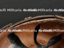 Casque à pointe prussien en tôle feldgrau. Prussia field grey tin spiked helmet. — miniature 22