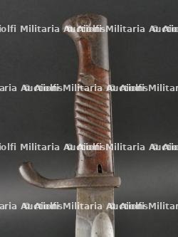 Baïonnette 98-05 avec gousset et Troddel. Ww1 german 98-05 bayonet with frog and knot. — miniature 8