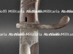 Baïonnette 98-05 avec gousset et Troddel. Ww1 german 98-05 bayonet with frog and knot. — miniature 10