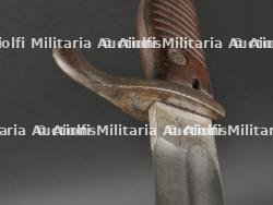 Baïonnette 98-05 avec gousset et Troddel. Ww1 german 98-05 bayonet with frog and knot. — miniature 13