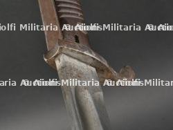 Baïonnette 98-05 avec gousset et Troddel. Ww1 german 98-05 bayonet with frog and knot. — photo 14