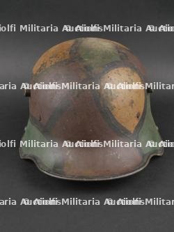 Stahlhelm Modèle 1916 camouflé. WW1 german M1916 camouflaged helmet.
