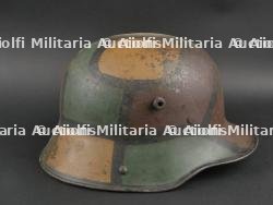 Stahlhelm Modèle 1916 camouflé. WW1 german M1916 camouflaged helmet. — miniature 12
