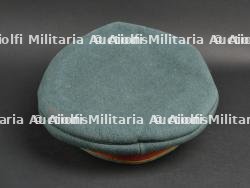 Prusse Casquette de sous officier Graugrün à bandeau rouge. Prussia light green NCO visor cap with red band. — miniature 5