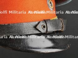 Prusse Casquette de sous officier Graugrün à bandeau rouge. Prussia light green NCO visor cap with red band. — miniature 9