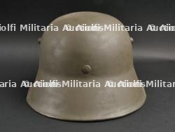 Casque allemand modèle 1918 à échancrures. WW1 german M1918 ear cut-out helmet. — miniature 7