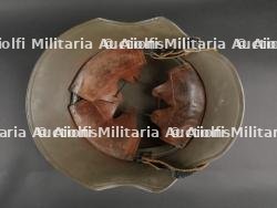 Casque allemand modèle 1918 à échancrures. WW1 german M1918 ear cut-out helmet. — miniature 12