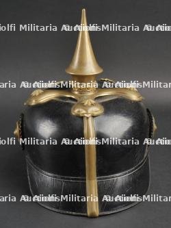 Württemberg casque à pointe d'un officier de réserve d'infanterie. Wurttemberg Infantry Reserve officer spiked helmet. — photo 13