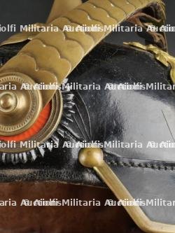 Württemberg casque à pointe d'un officier de réserve d'infanterie. Wurttemberg Infantry Reserve officer spiked helmet. — miniature 31