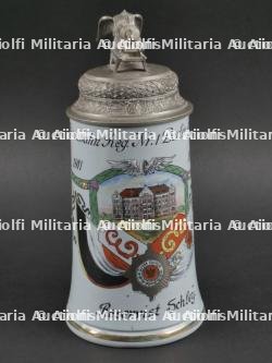 Chope de Réserviste du Eisenbahn Regiment Nr 1. Railway transportation troops reservist stein. — photo 1