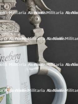 Chope de Réserviste du Eisenbahn Regiment Nr 1. Railway transportation troops reservist stein. — miniature 12