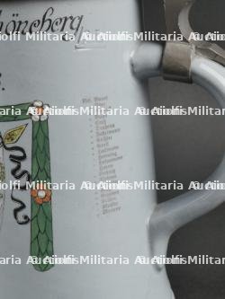 Chope de Réserviste du Eisenbahn Regiment Nr 1. Railway transportation troops reservist stein. — photo 14