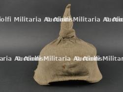 Casque à pointe d'officier d'infanterie prussien avec son couvre casque. Prussia infantry officer spiked helmet with cover. — miniature 7