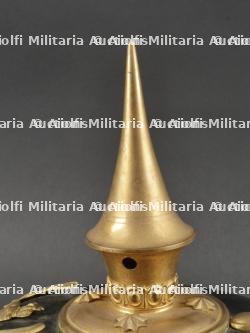 Casque à pointe d'officier d'infanterie prussien avec son couvre casque. Prussia infantry officer spiked helmet with cover. — miniature 16
