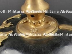 Casque à pointe d'officier d'infanterie prussien avec son couvre casque. Prussia infantry officer spiked helmet with cover. — photo 17