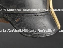Casque à pointe d'officier d'infanterie prussien avec son couvre casque. Prussia infantry officer spiked helmet with cover. — miniature 27