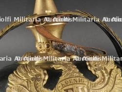 Casque à pointe d'officier d'infanterie prussien avec son couvre casque. Prussia infantry officer spiked helmet with cover. — photo 34