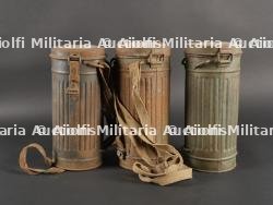 Lot de 3 boîtier de masques anti-gaz allemands — photo 3