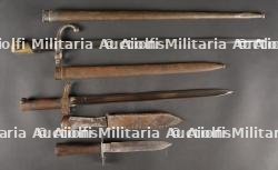Lot de 3 baïonnettes ou couteau français
