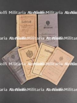 Lot de 6 Militarpass et livrets allemands WW1 — photo 1