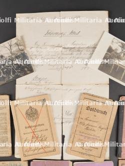 Lot de 9 Militarpass, livret et photos d'artilleurs de campagne — photo 5