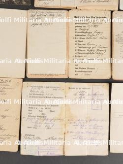 Lot de 9 Militarpass, livret et photos d'artilleurs de campagne — photo 8