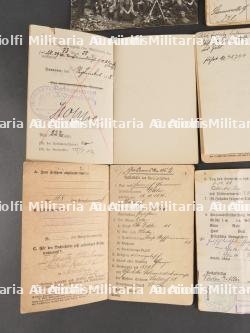 Lot de 9 Militarpass, livret et photos d'artilleurs de campagne — photo 9