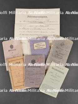 Lot de 7 Militarpass, documents et livrets allemands ww1 — photo 1