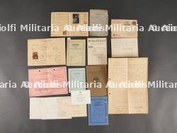 Lot de documents civils et militaires du IIIe Reich