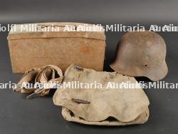 Lot casque allemand M35 et équipements — miniature 8