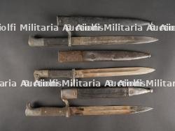 Lot de 3 baïonnettes de sortie allemandes — photo 1