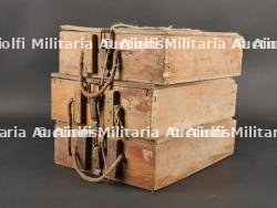 Lot de 3 caisses allemandes 8cm Wurfgranaten 34 — photo 1