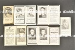Avis de deces allemand. German death notice.