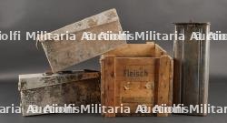 Lot allemand cuisine roulante, nourriture et munitions