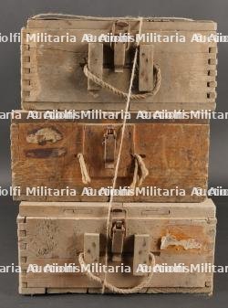 Allemagne ww2 Lot de 3 caisses pour douilles l.F.H.