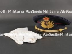 Belgique post 1945 képi et gants d'officier