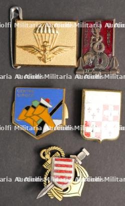 Ensemble d'insignes commando marine