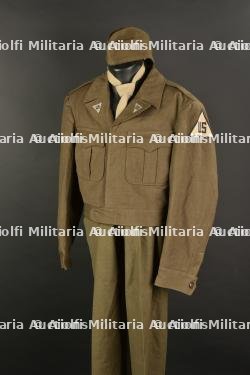 Uniforme de Thomas A Seaman traducteur au procès de Nuremberg.
