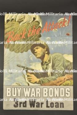 Affiche parachutiste US.