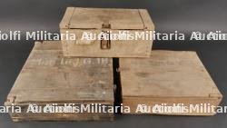 Lot de 3 caisses allemandes pour munitions