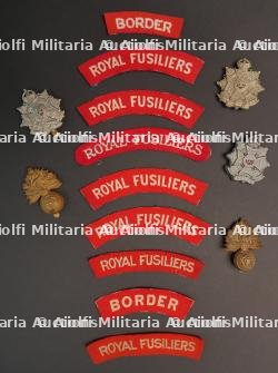 Insignes Royal Fusiliers et Border.