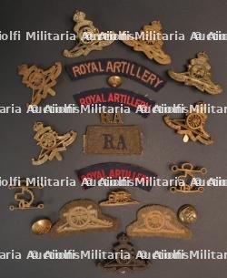 Insignes Royal Artillery.