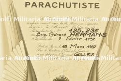 Diplôme du brevet parachutiste. — miniature 3