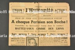 Journal Libération de Paris.