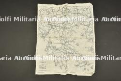 Carte d'évasion en soie.