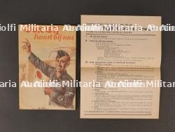 Brochure d’engagement dans la NSKK Gruppe-Luftwaffe Flamande. Enlistment brochure in the Flemish NSKK Gruppe-Luftwaffe.