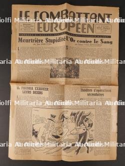 Journal le Combattant Européen. Newspaper the European Fighter.