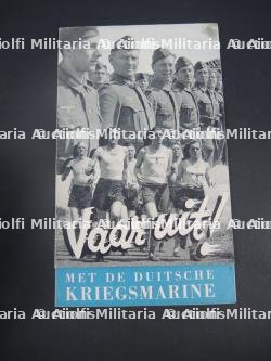 Plaquette de recrutement de volontaires dans la Kriegsmarine. Recruitment brochure for volunteers in the Kriegsmarine.