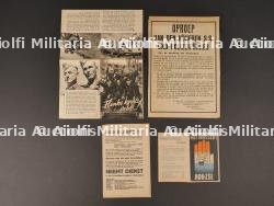 Documents SS hollandaise. Dutch SS documents.